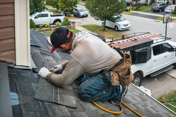 Professional Flat Roof Repair technician working in Corona Del Mar, CA